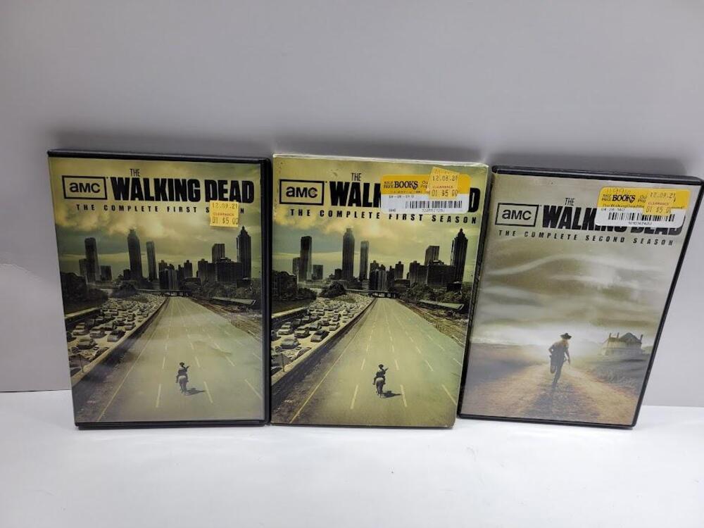 The Walking Dead Seasons 1 & 2 DVD Lot AMC Horror Widescreen Anchor Bay